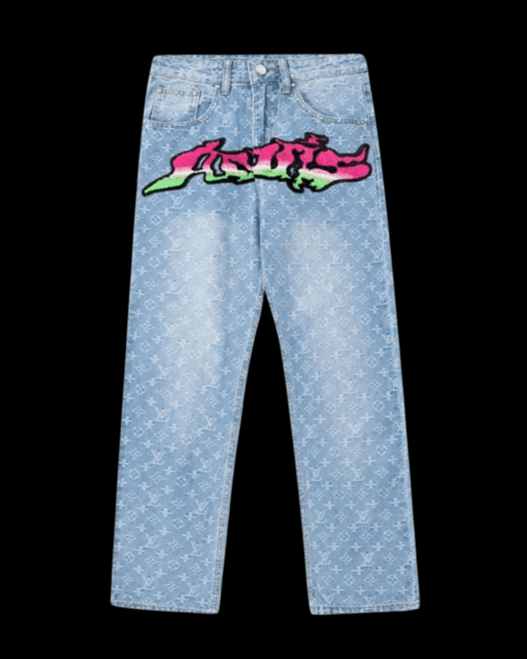 Jeans Louis Vuitton azzurro - con logo colorato 2025