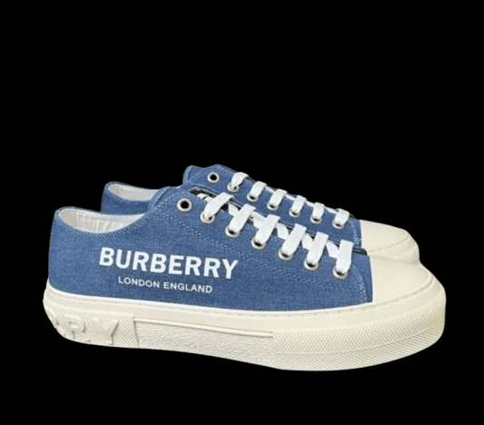 Burberry Cotton Jack Low 19 Sneaker Blue Denim 2025