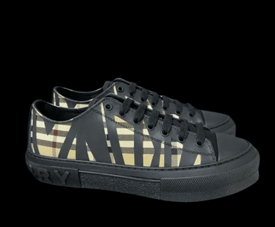 Burberry Cotton Jack Low 19 Sneaker Black Sand 2025