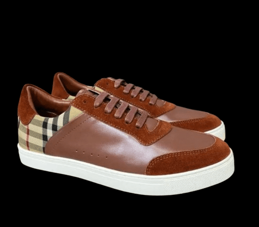 Burberry Leather And Suede Sneaker Brown 2025