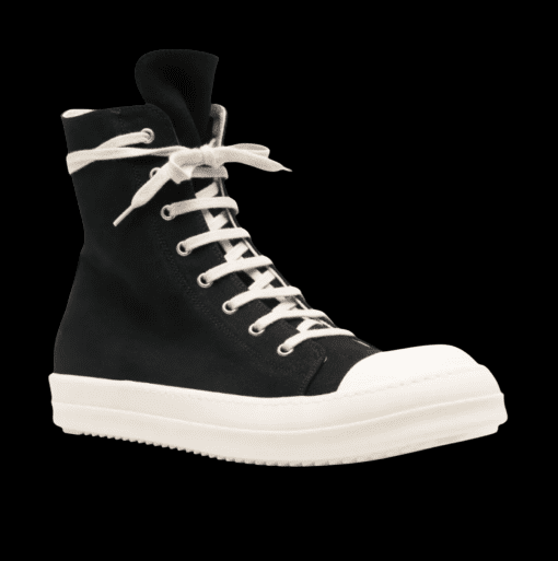 Rick Owens DRKSHDW canvas sneaker black 2025