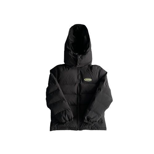 HYPERDRIVE DETACHABLE HOODED PUFFER JACKET - FLUORESCENT GREEN LABEL 2025