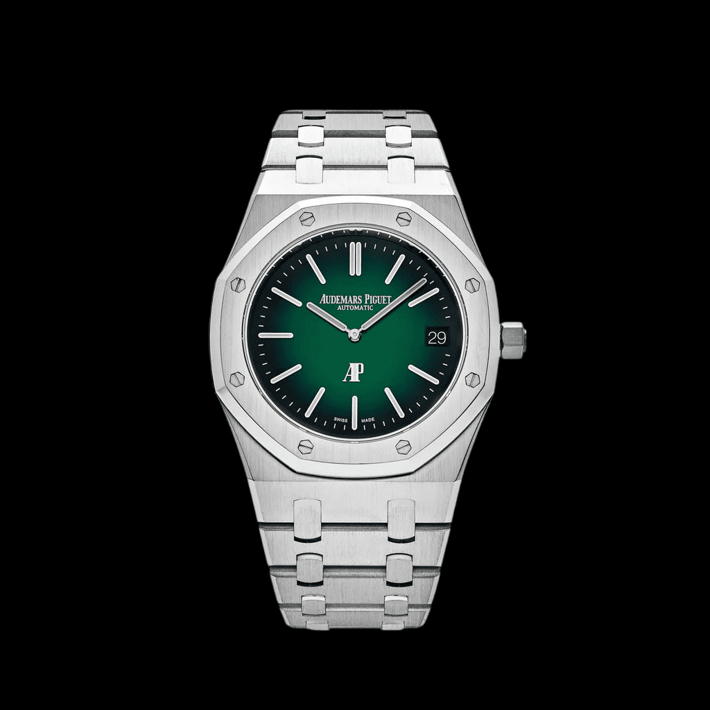 Audemars Piguet Royal Oak 15202PT.OO.1240PT.01 ‘Jumbo’ Extra-Thin Platinum Green Dial (2021) 2025