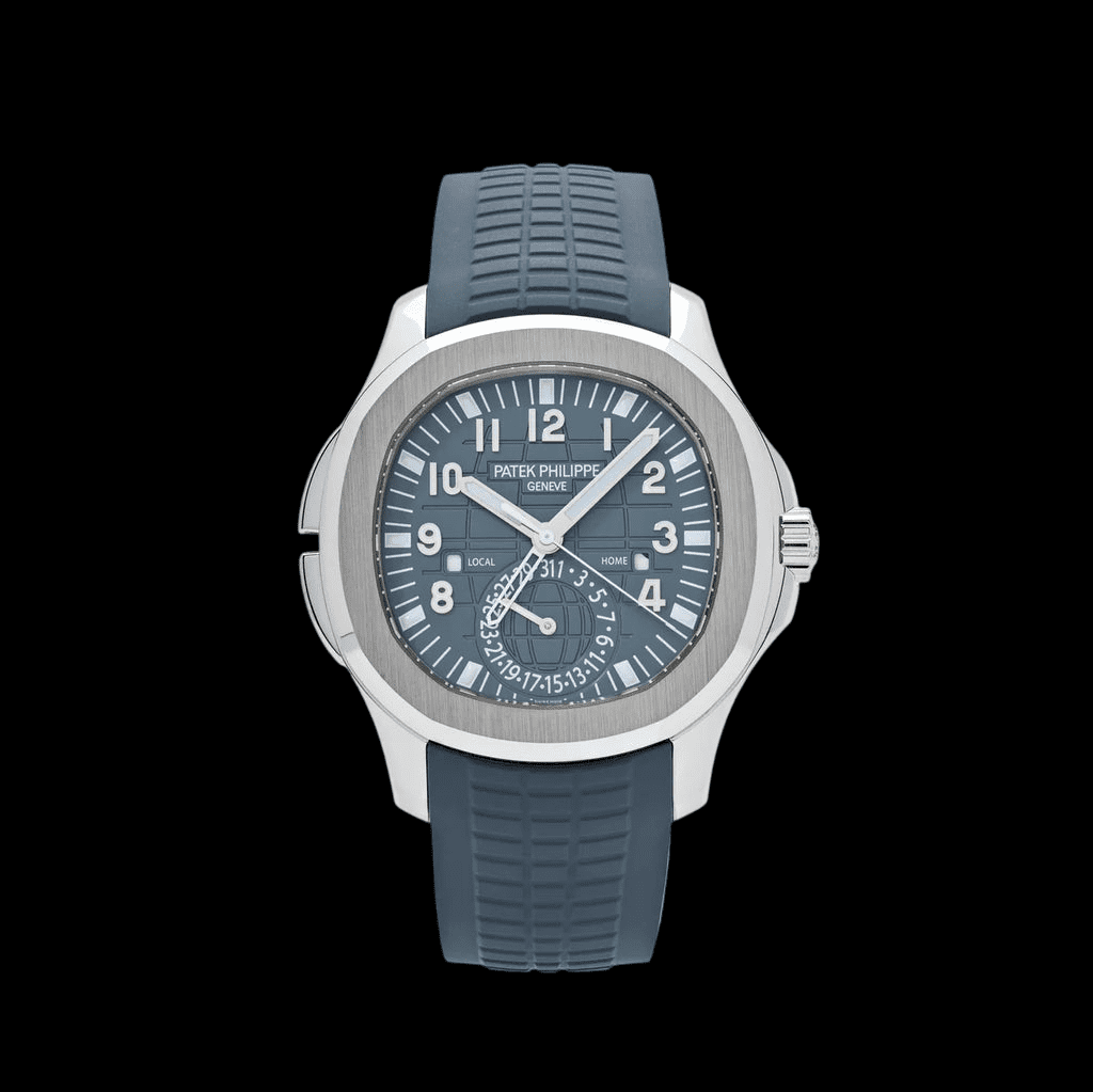 Patek Philippe Aquanaut 5164G-001 ‘Travel Time’ White Gold Blue-Gray Dial (2024) 2025