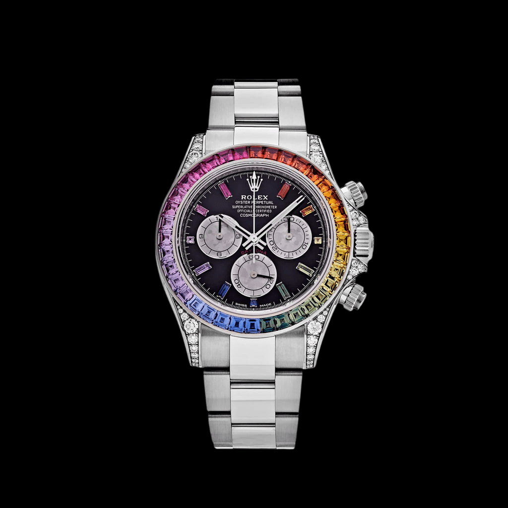 Rolex Daytona 116599RBOW ‘Rainbow’ White Gold Black Dial Sapphire Bezel (2022) 2025