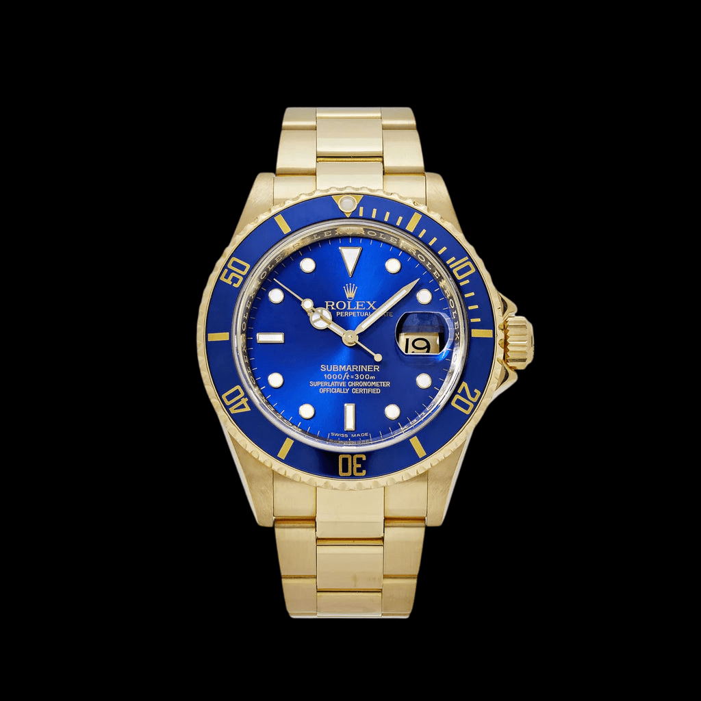 Rolex Submariner Date 16618LB Yellow Gold Blue Dial 2025