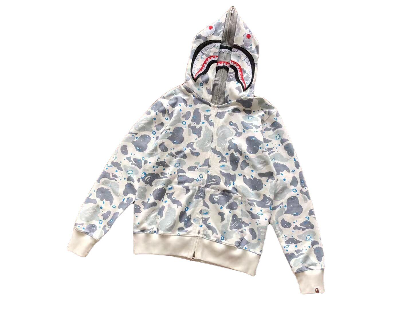 HOODIE – BAPE WHITE/GREY 2025