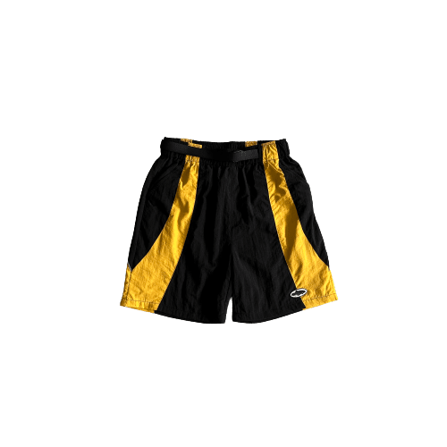 ALCATRAZ SUN & RAIN SHORTS-BLACK & YELLOW 2025