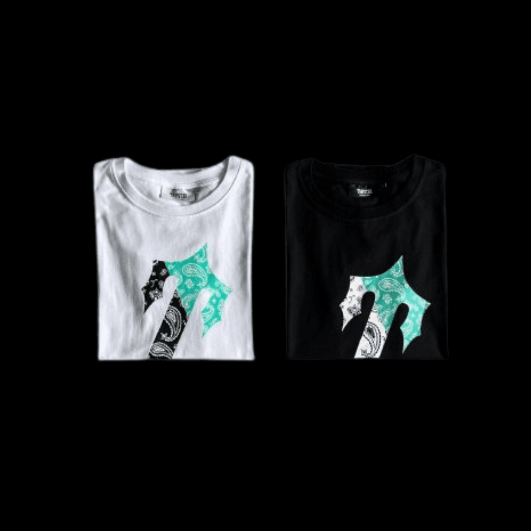 IRONGATE PALSLEY TEE-WHITE/TEAL WHITE 2025